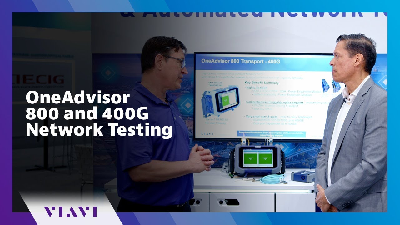 OneAdvisor 800 and 400G Network Testing