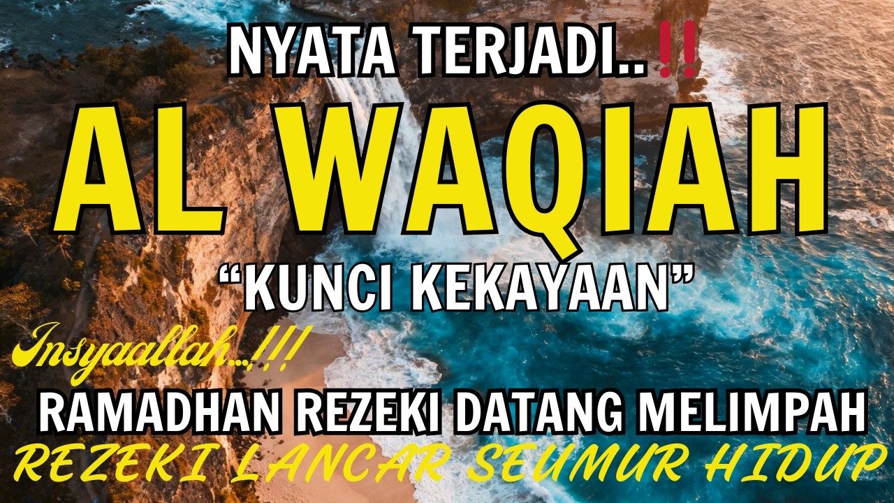 Baca Al WAQIAH 7x,DENGARKAN HUTANG LUNAS✅,RAMADHAN REZEKI BERLIMPAH TIBA-TIBA,DOA PEMBUKA REZEKI