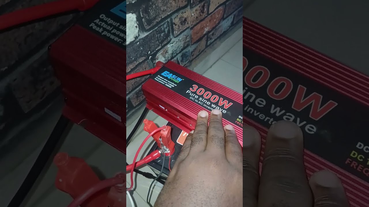 Appliance load test on 3000w (1500w) 12v Pure Sinewave Easun Inverter