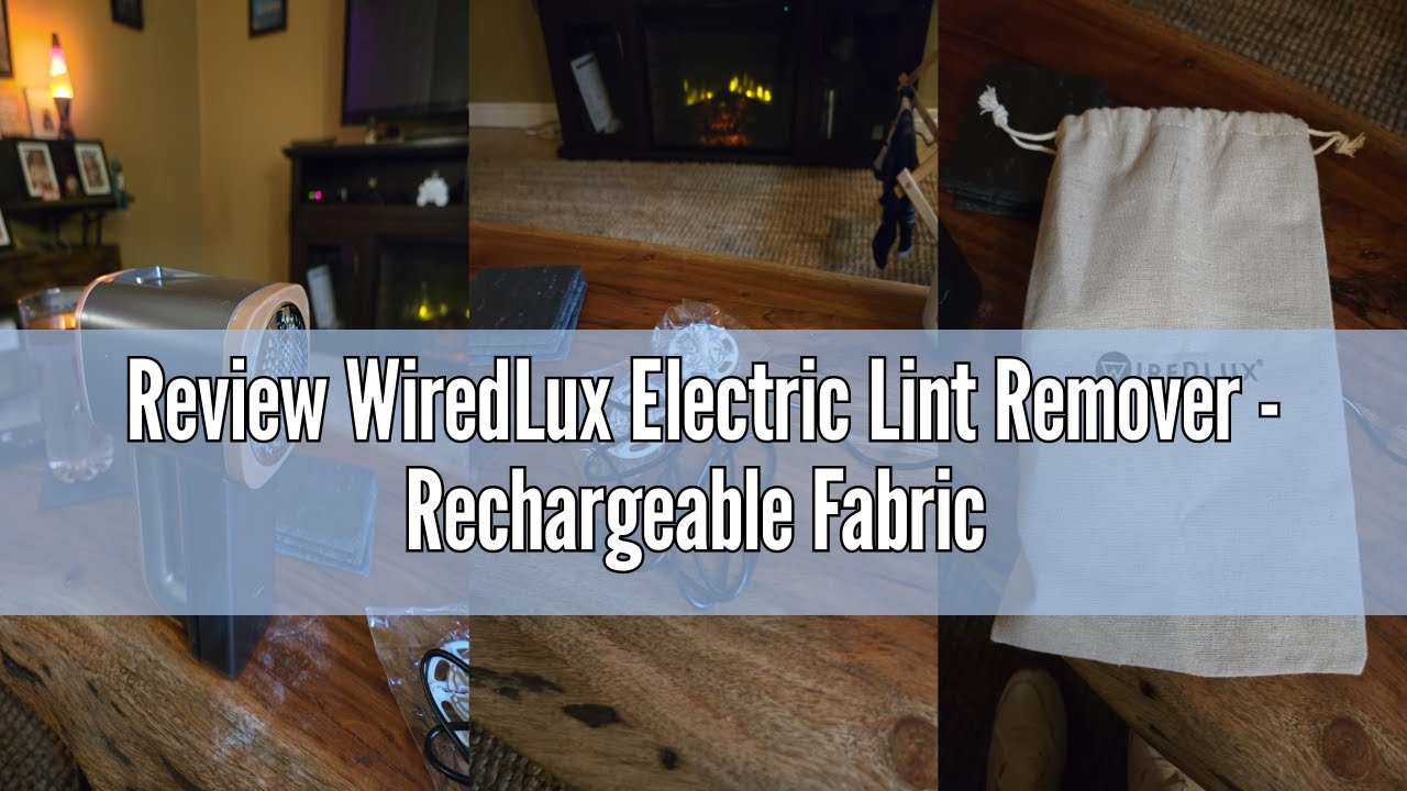 Review WiredLux Electric Lint Remover - Rechargeable Fabric Shaver for Clothes & Couch - Adjustable