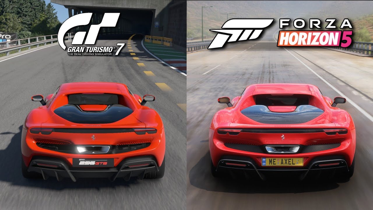 Gran Turismo 7 vs Forza Horizon 5 - Ferrari 296 GTB Sound Comparison
