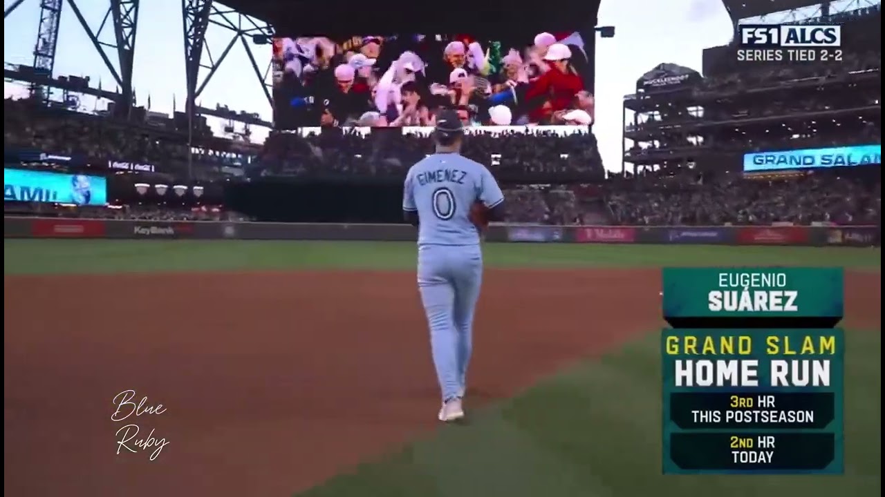 Eugenio Suarez grand slam (2025 ALCS Game 5)