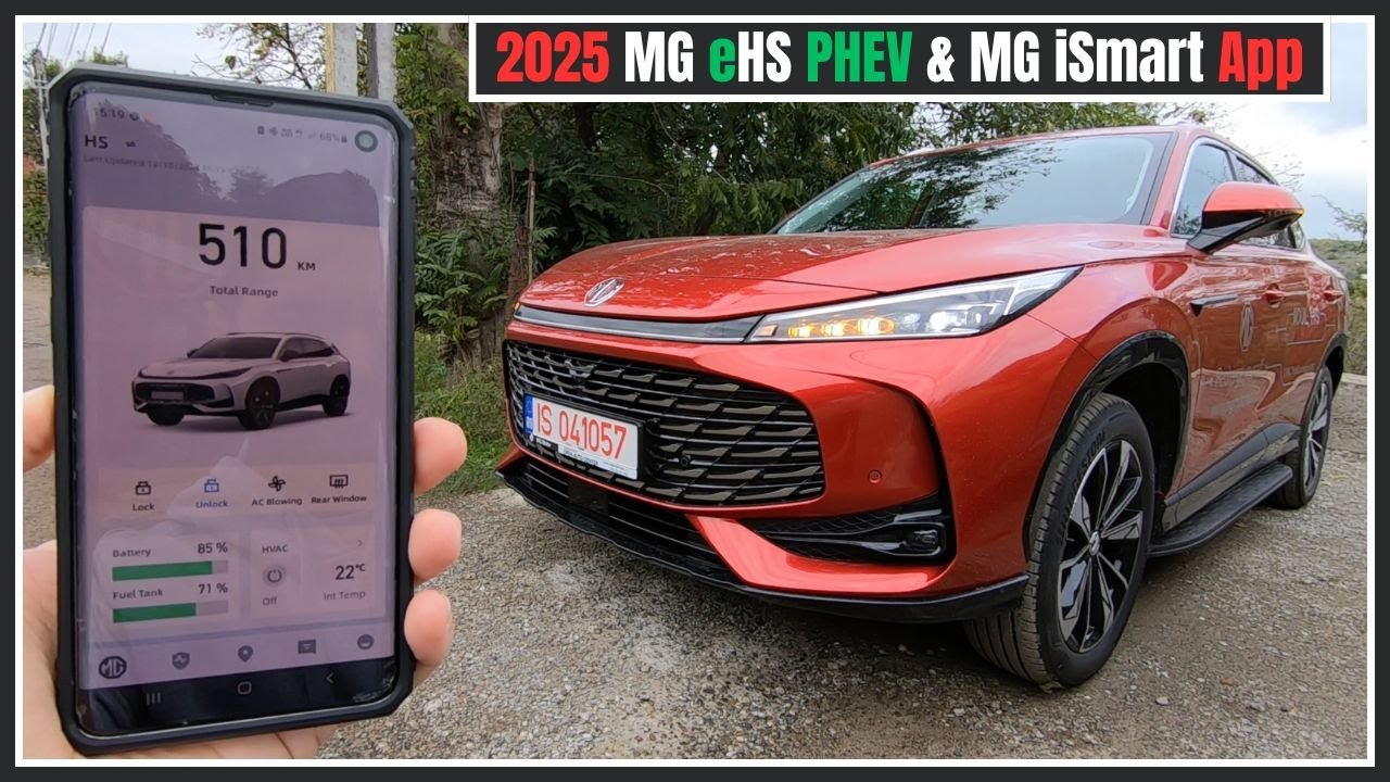 MG eHS PHEV 2025 MG iSmart App: AC on/off + Battery Heating & Charging