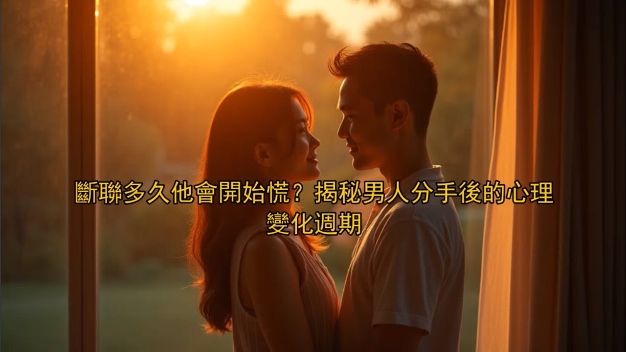 斷聯多久他會開始慌？揭秘男人分手後的心理變化週期