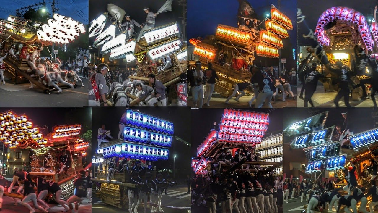 2018.9.23 河内長野市 千代田地区 だんじり 試験曳き (駅前ぶんまわし・旧松ヶ丘サンクス 等)