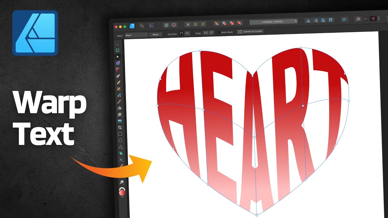 WARP Your Text into ANY Shape with Affinity Designer!