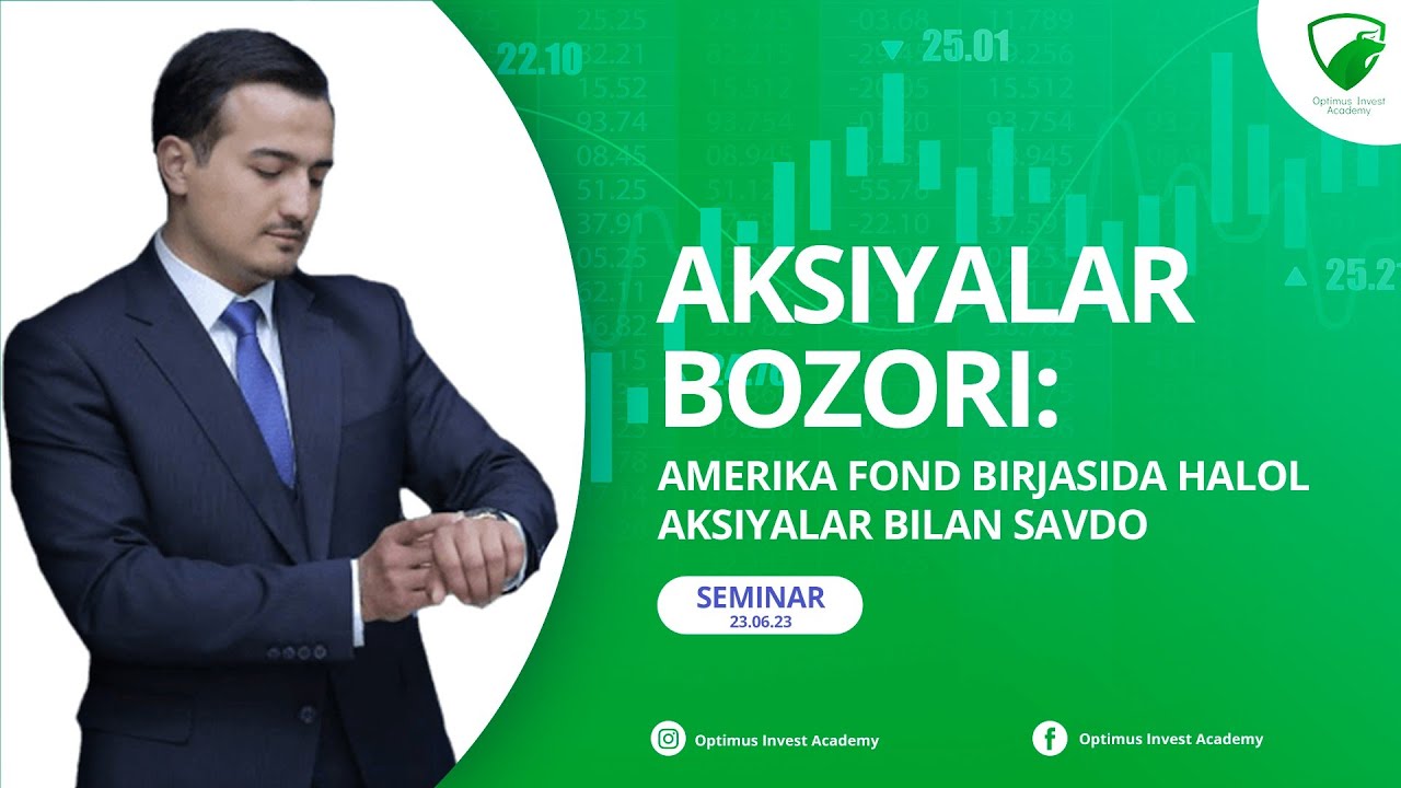 AKSIYALAR BOZORI: Amerika Fond Birjasida Halol Aksiyalar bilan savdo | #investitsiya #treyding
