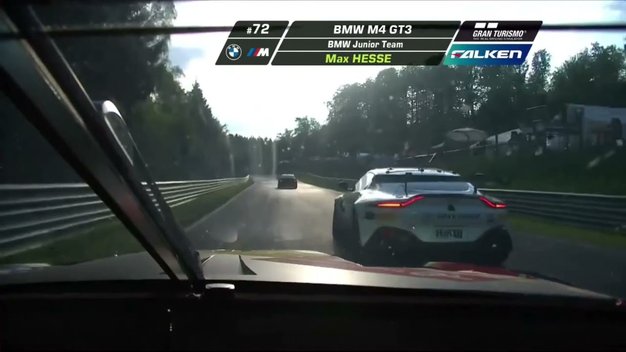 #72 Junior BMW 24h Nürburgring 2023 ca 7pm to retire
