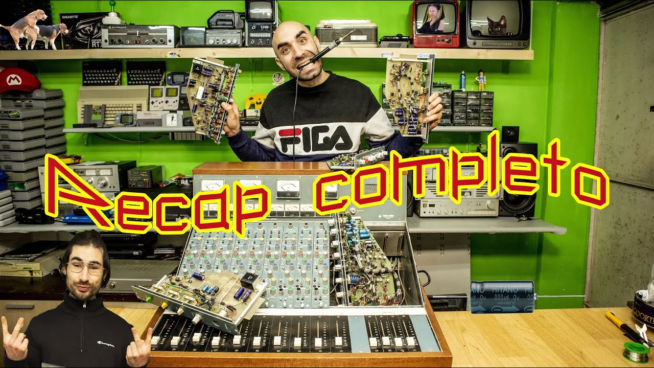 Recap di 450 Condensatori su un Mixer Tweed Audio -  2° Parte!