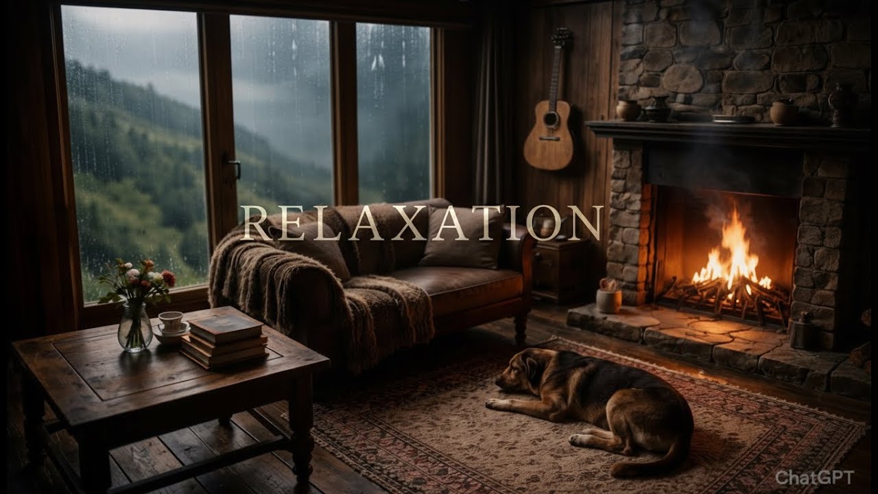 Healing Rain Sounds & Acoustic Guitar for Total Relaxation and Sleep