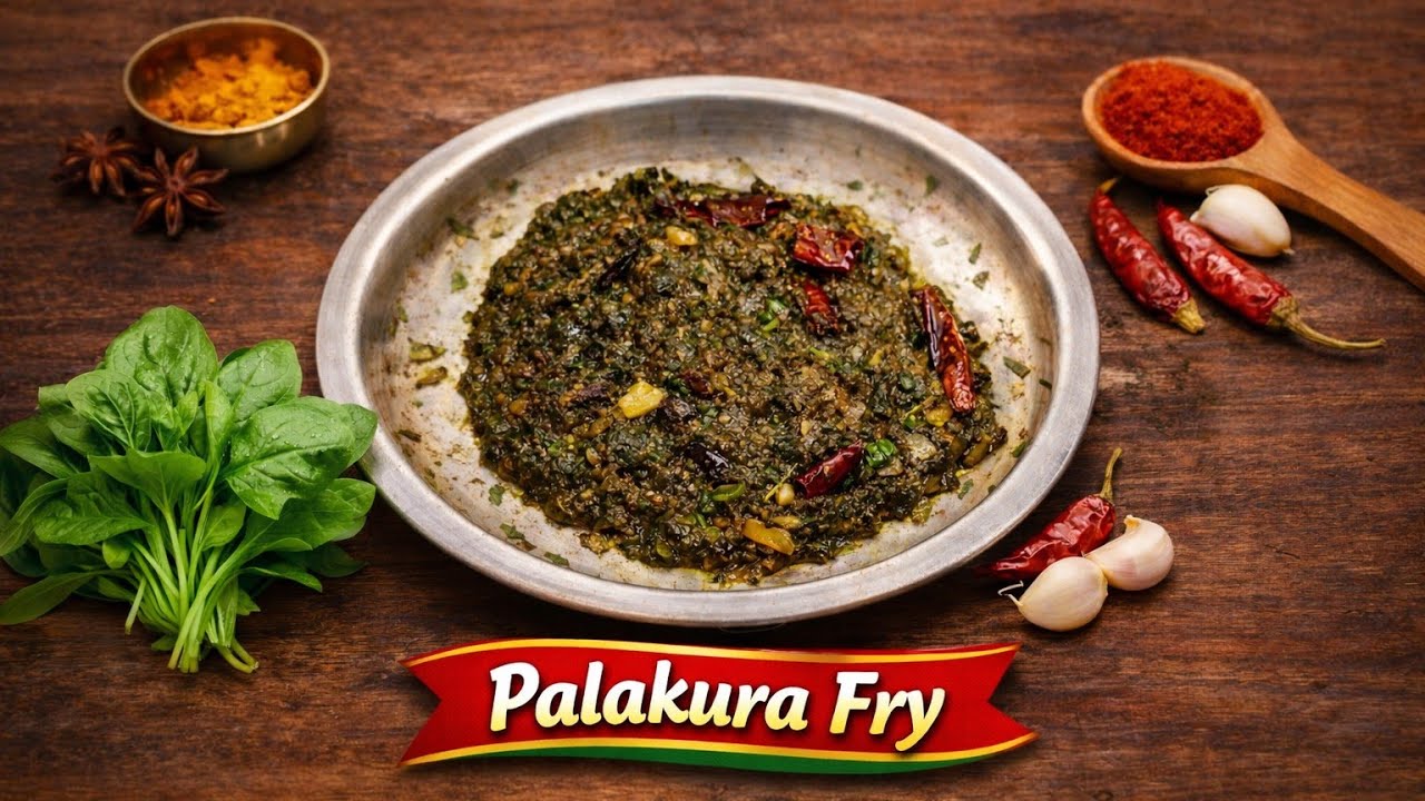 నేను పెంచిన పాలకూర తో ఫ్రై spinach harvesting & preparing fry/@inspired by village cooking channel 