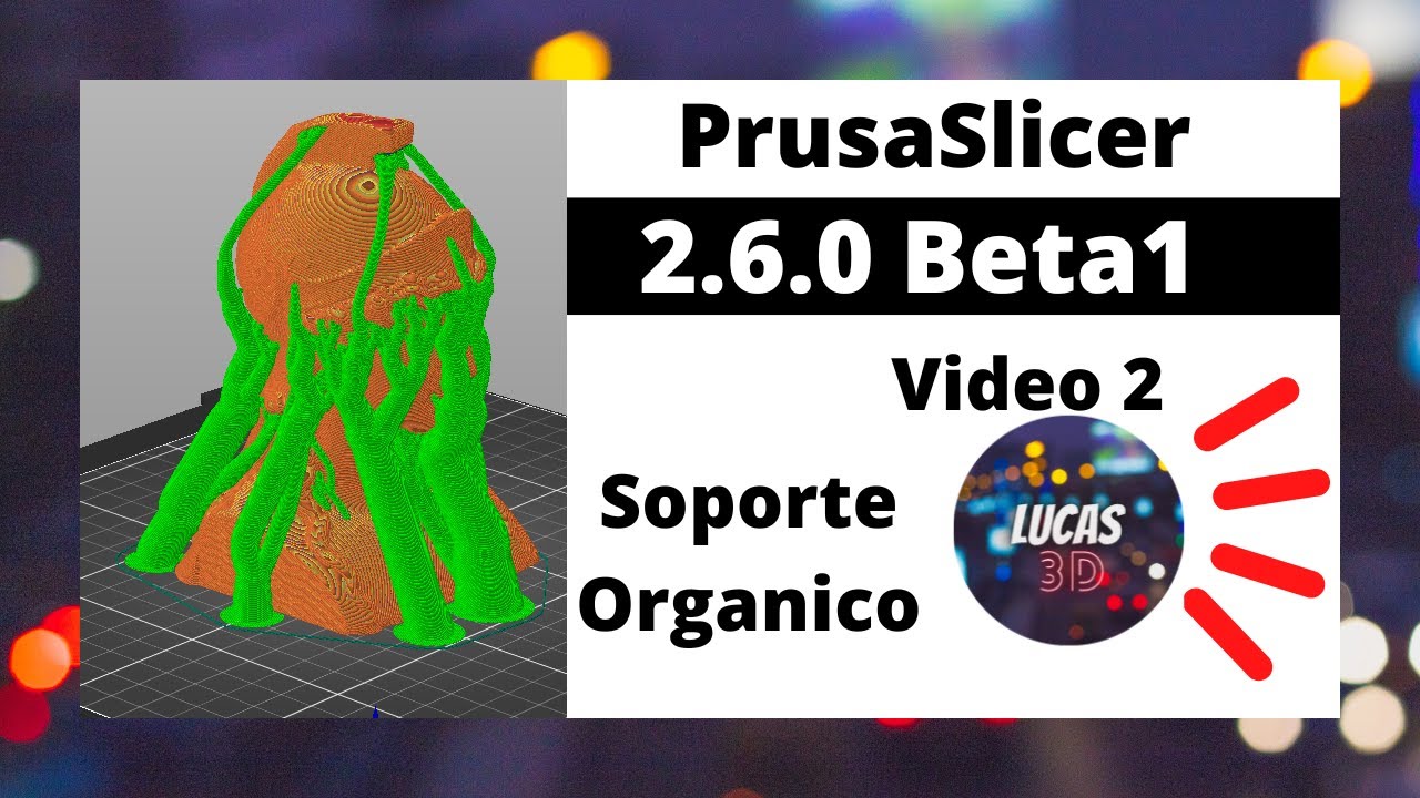Soportes Organicos PrusaSlicer 2.6.0 BETA1 #impresión3d #3d #prusaslicer #soporteorganico