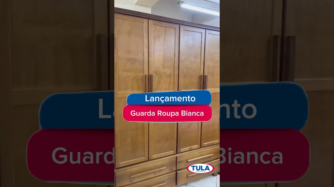 GUARDA ROUPA DE MADEIRA BIANCA | GUARDA ROUPA | TULA MOVEIS 