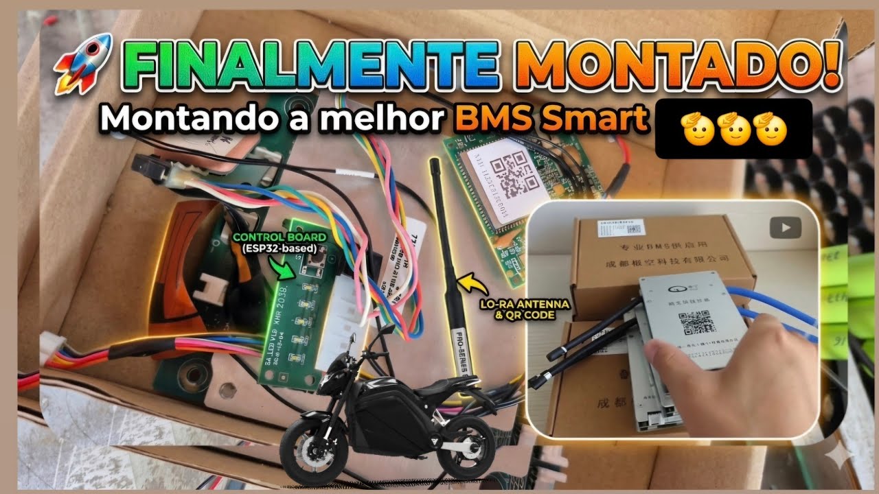 Adaptação de BMS Jk em Bateria de Voltz EVS