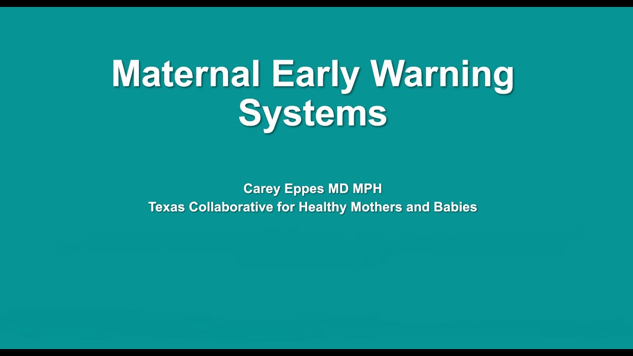 Maternal Early Warning Systems