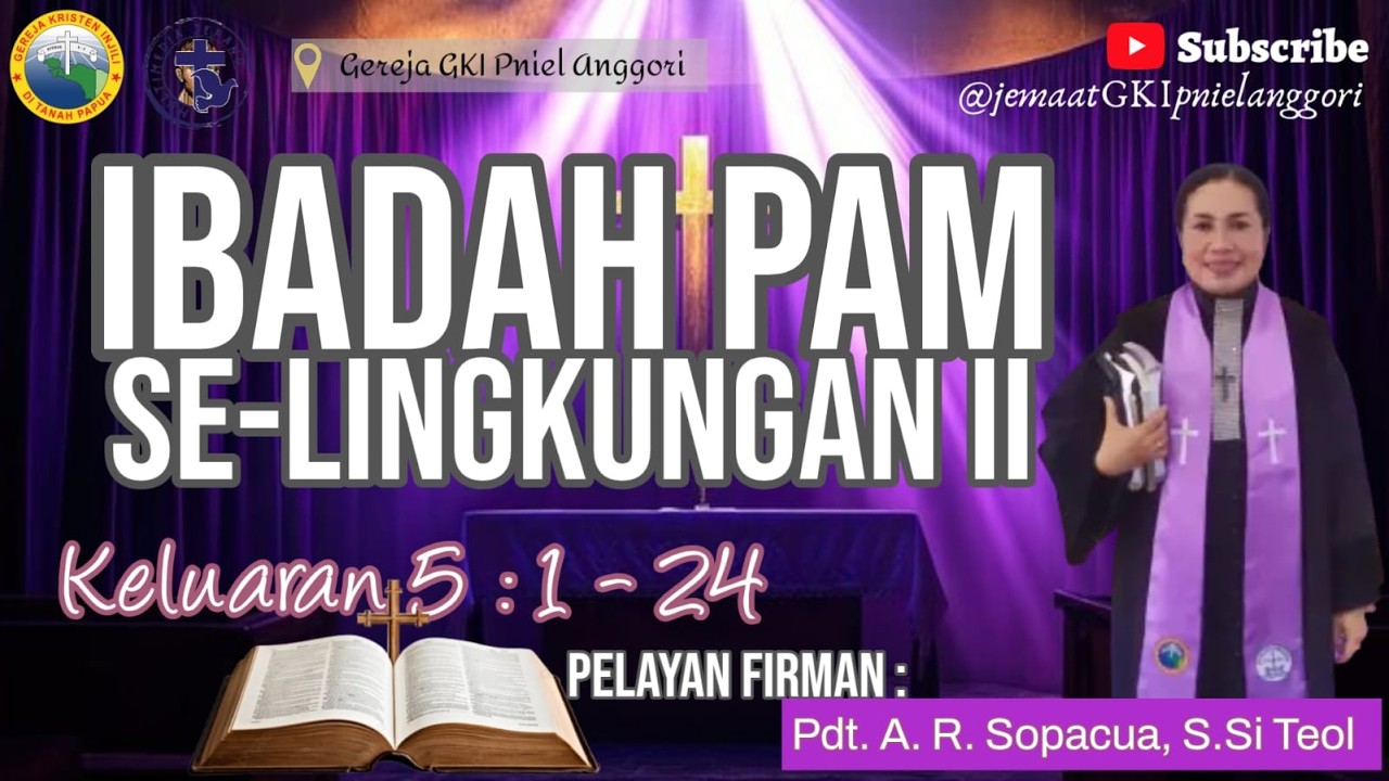 Ibadah PAM Se-Lingkungan II  II Jemaat GKI Pniel Anggori || Minggu, 15 Februari 2026|| LiveStreaming