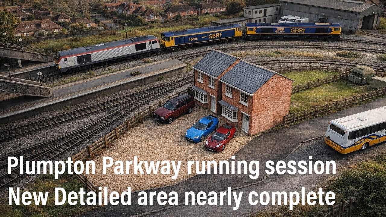 Running Session | Plumpton Parkway | New detailed developments | New Wagons | OO Gauge | Model Rail