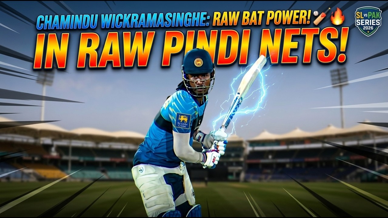 Chamindu Wickramasinghe LOCKED IN! Intense Batting Practice in Rawalpindi Nets🏏💥🇱🇰 I WAHJOC Sports