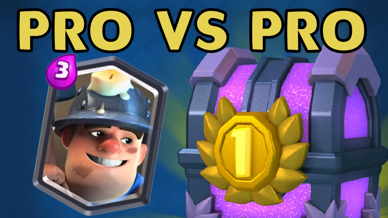 Clash Royale : MINER DECK PRO VS PRO
