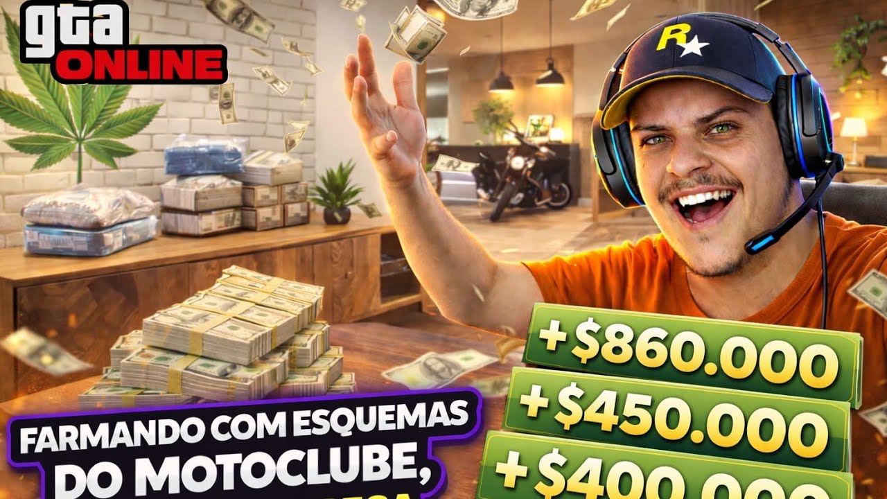 GTA ONLINE Muita Grana Com Os ESQUEMAS do MOTO CLUBE Pagando 2× Nas  Verdinhas