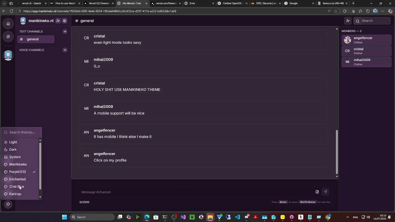 I made my own Discord and it already looks better than Discord