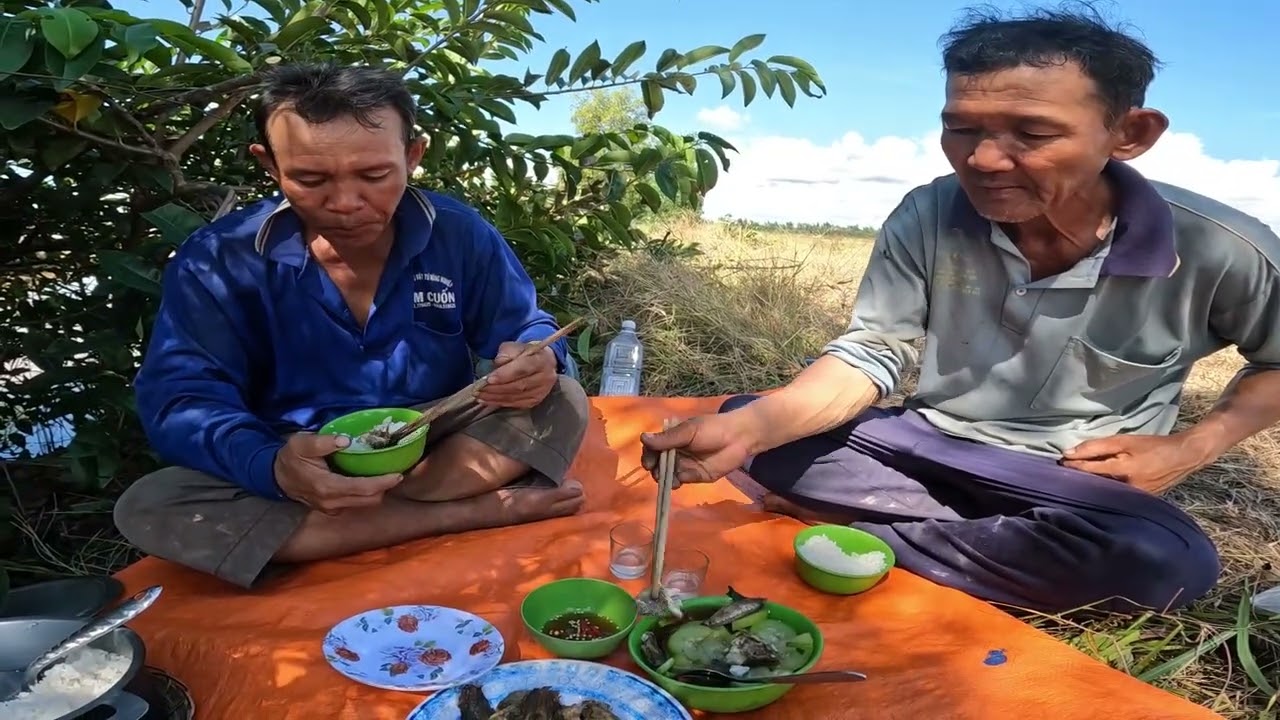 P.4-tiếp tục di chuyển đến địa điểm mới cắm câu/ăn cơm ở bụi cây/GLQ