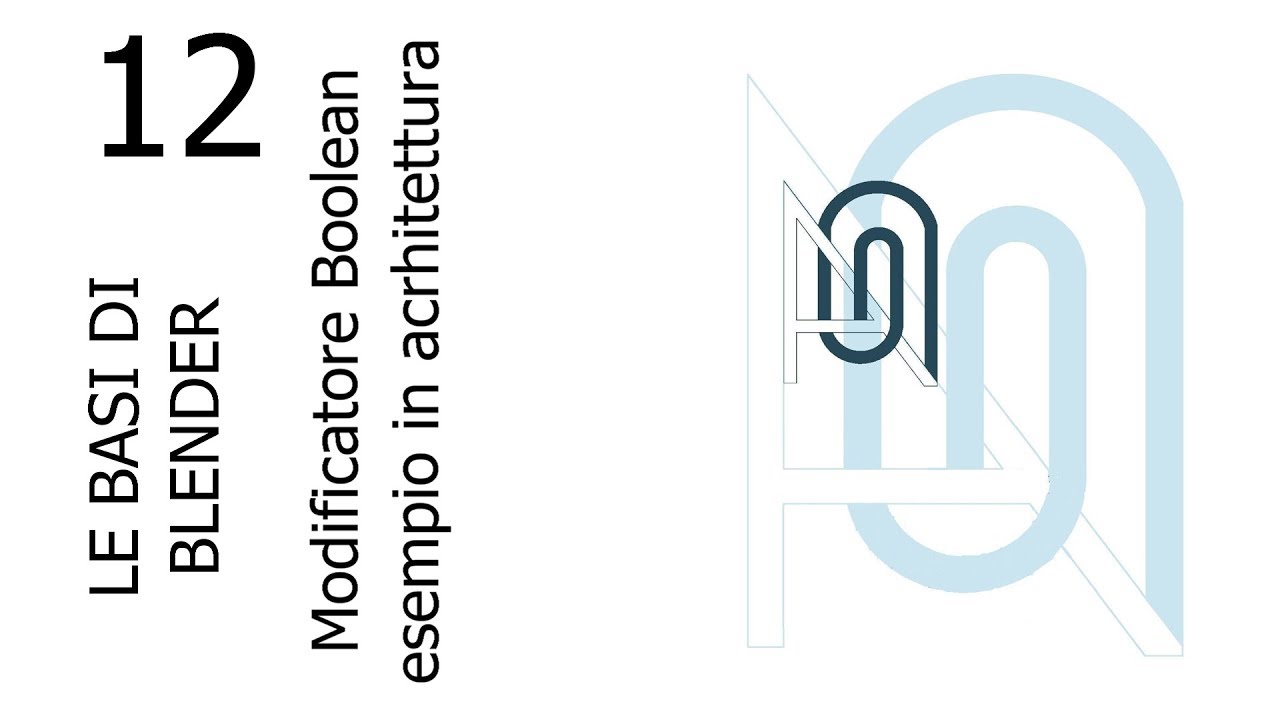 Blender Tutorial ita 12- Le basi: Modificatore Boolean
