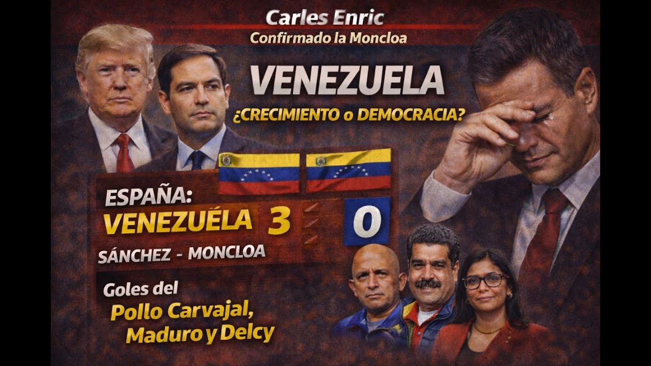 Venezuela ¿Crecimiento o democracia? Trump y Rubio. España: Delcy 1 Sánchez 0 6/1 Confirmado Moncloa