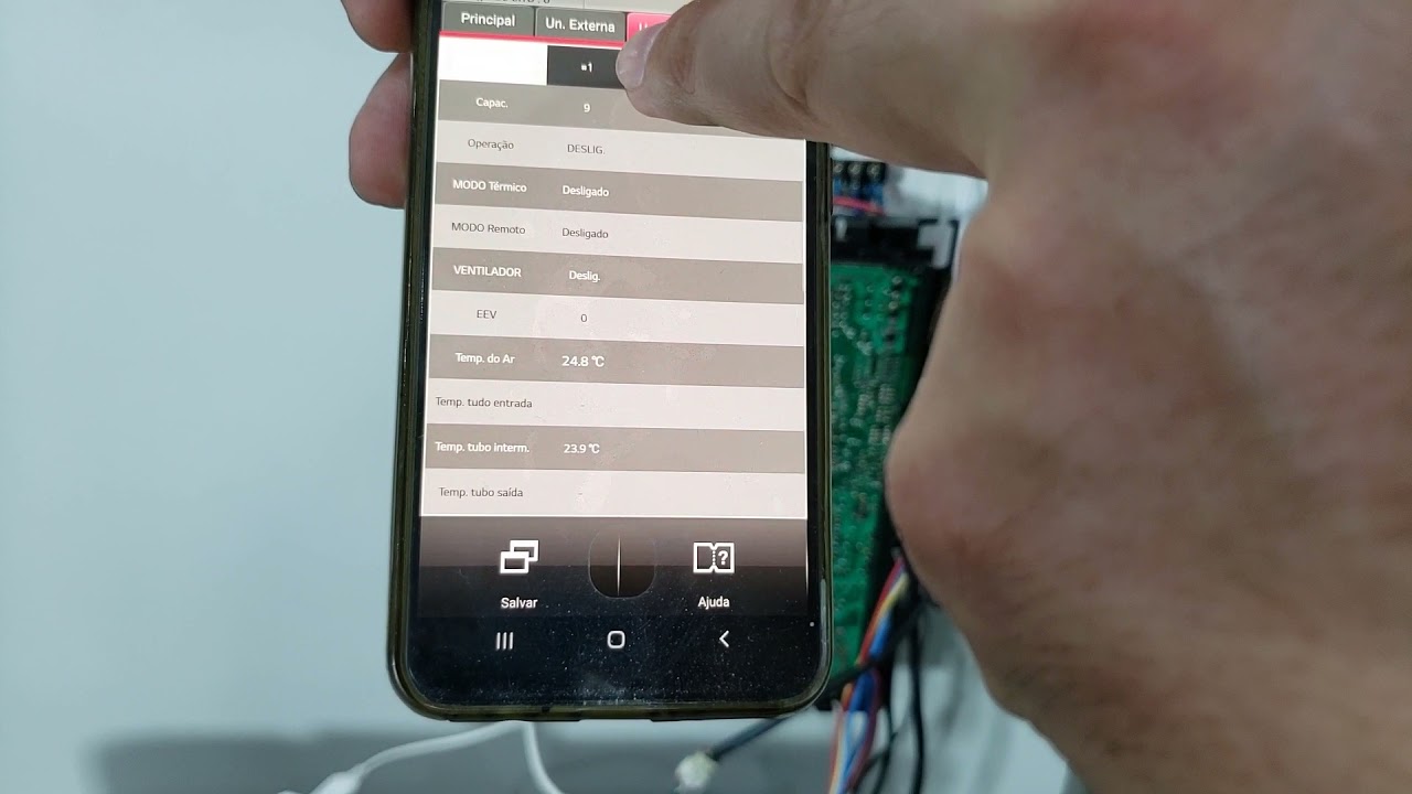 Como usar o analisador no ar condicionado Inverter | Lg com Wifi