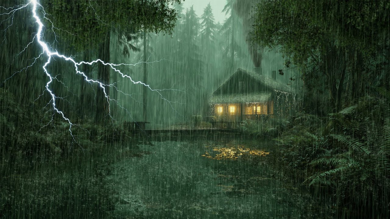 HEAVY RAIN AND THUNDER SOUNDS - DEEP SLEEP | Thunderstorm for Sleeping - Rain Sound Comfort #2