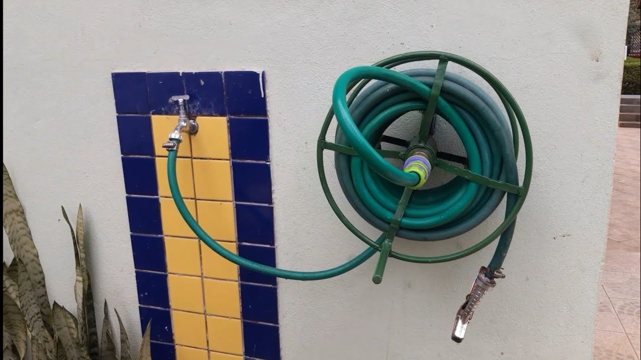 Como Fazer Enrolador de Mangueira de Jardim Barato e de Boa Qualidade.