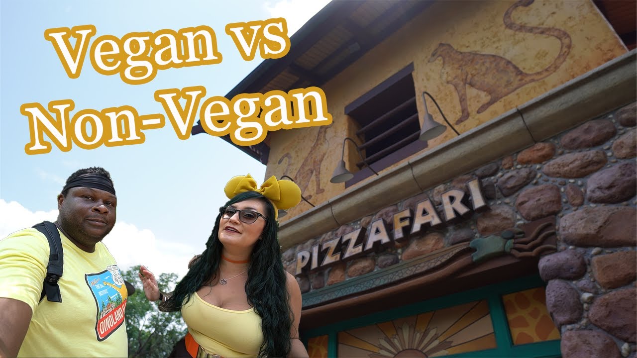 Pizzafari | Vegan & non-vegan food review | Animal Kingdom | Walt Disney World | Mobile Order
