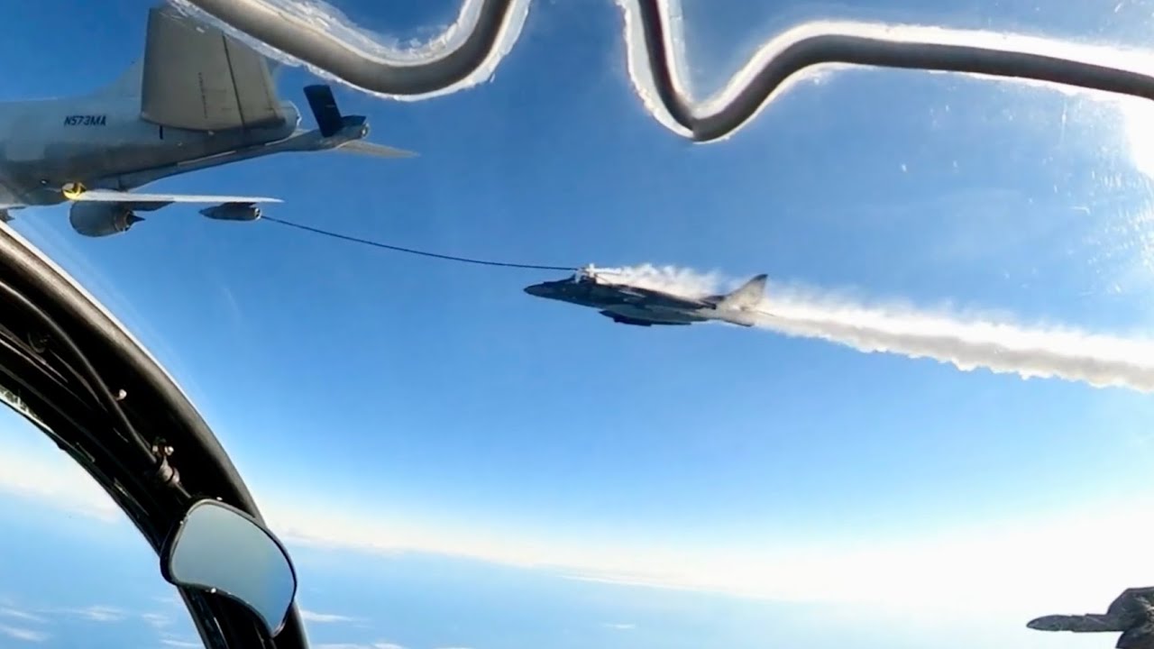 Fighter Jet Suffers Refueling Accident