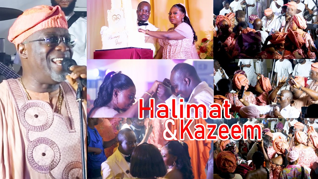 A Stylish Wedding Reception of HALIMAT & KAZEEM With Doyen of Fuji Music, Dr. Adewale Ayuba