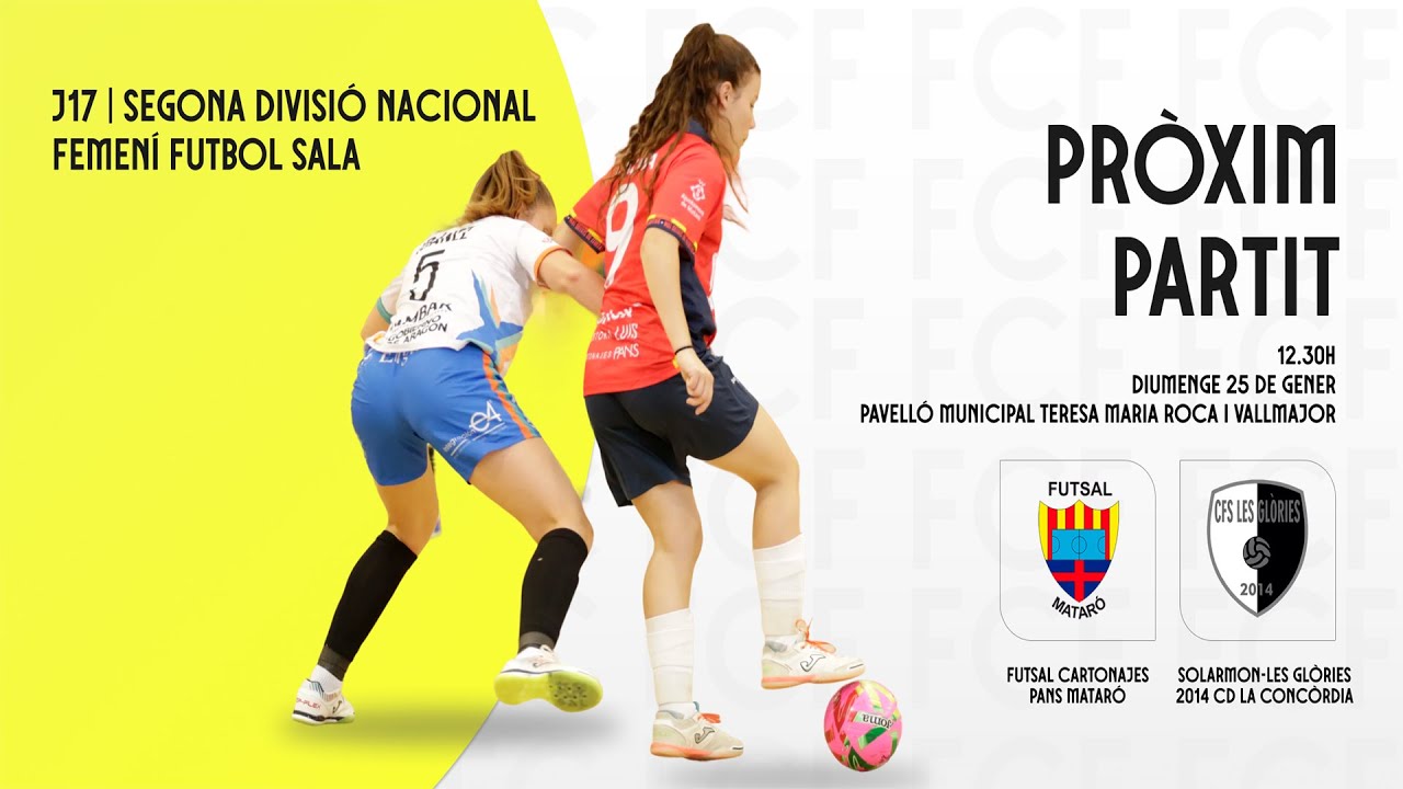 Futsal Cartonajes Pans Mataró - Solarmon-Les Glòries 2014 CD La Concòrdia - Segona Div. Nacional FS