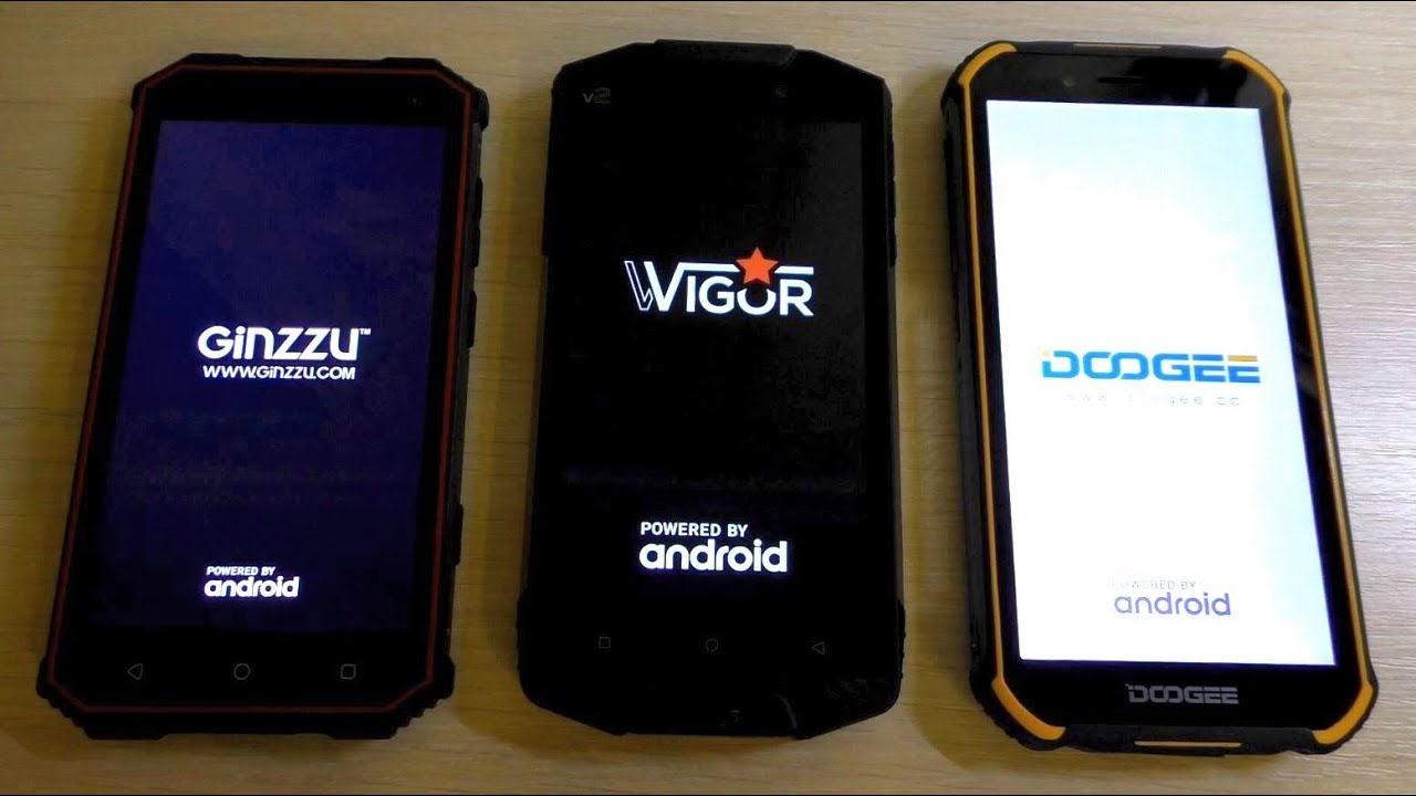 GinZZU vs Doogee vs Wigor Bootanimation