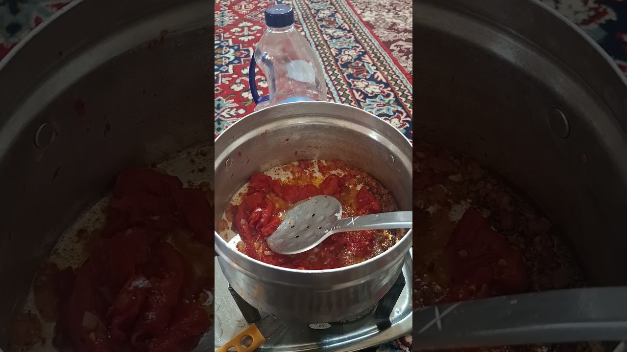 Nomadic Life: Traditional Cooking in the Wild 🍅 Simple Tomato Rice by Iranian Nomads