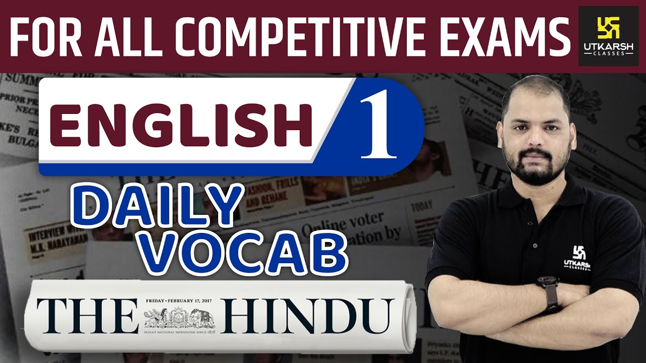 Daily The Hindu Vocab #01 || 15 July 2019 || For All Competitive Exams || By Ravi Sir