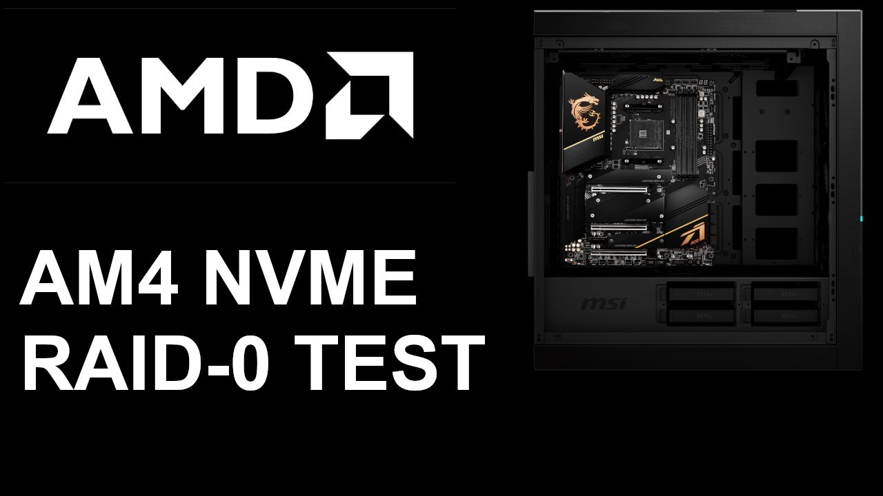 AMD AM4 NVME RAID-0 тестирование