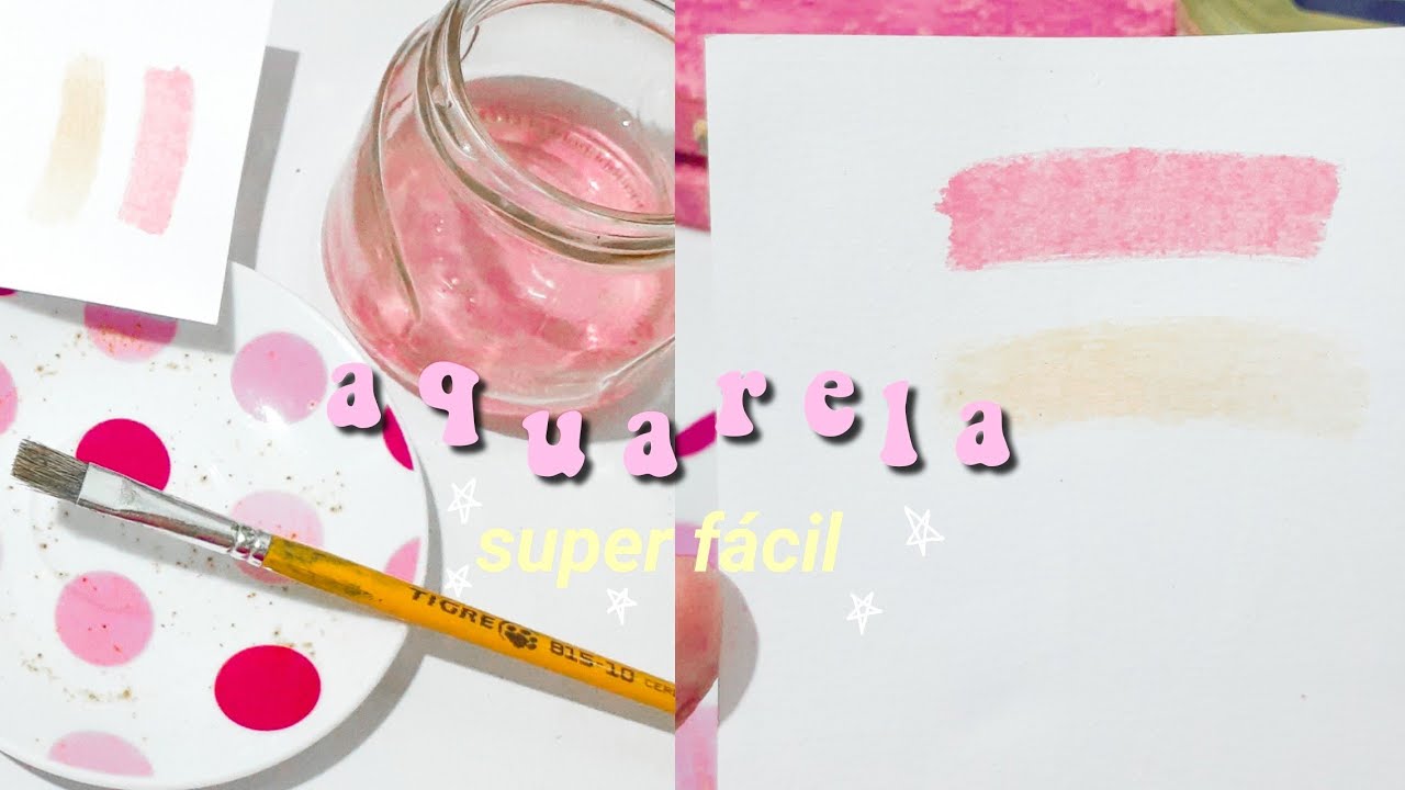 🎨 Como fazer sua própria TINTA AQUARELA em casa