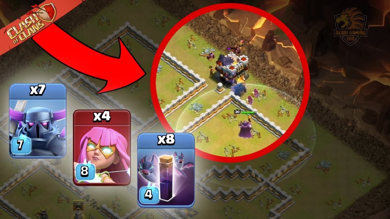 PEKKA BAT SPELL CỰC DỊ - TH11 ATTACK Clash of clans | Akari Gaming