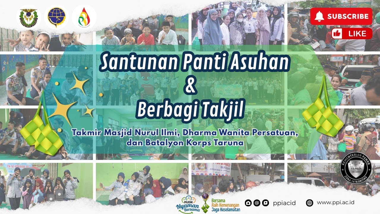Ibu DWP, Pegawai PPI dan Taruna PPI Madiun Memberi Santunan Di Panti Asuhan dan Berbagi Tadjil