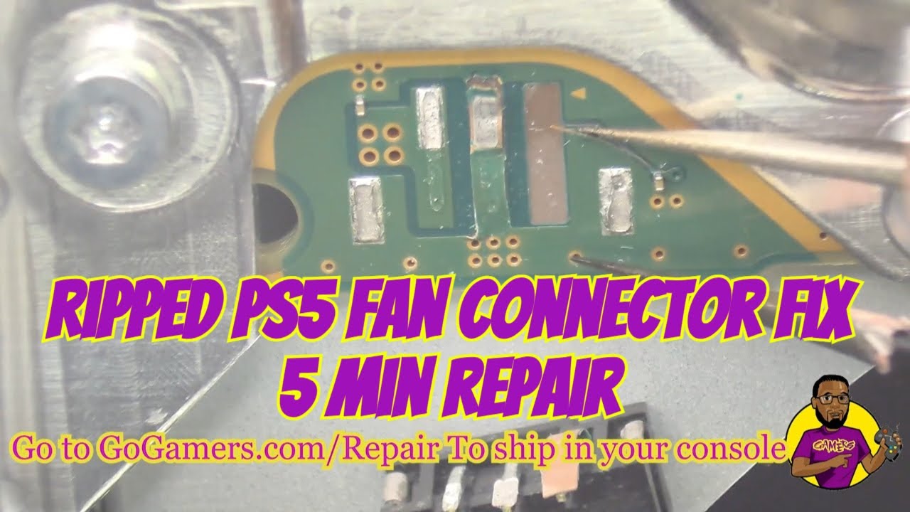 How To Fix PS5 Slim Ripped & Broken Fan Connector (5 Min Repair)