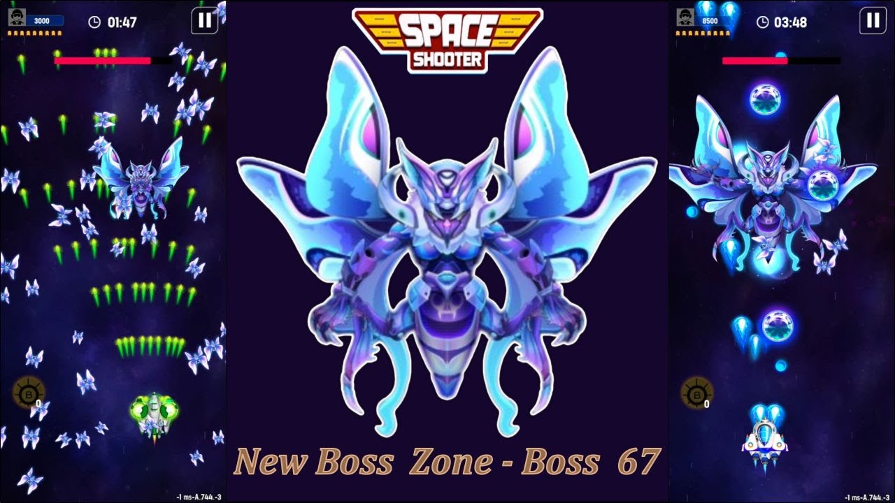 Galaxy Attack: Space Shooter | Boss Mode | New Boss 67 Boss Review | By Apache Gamers