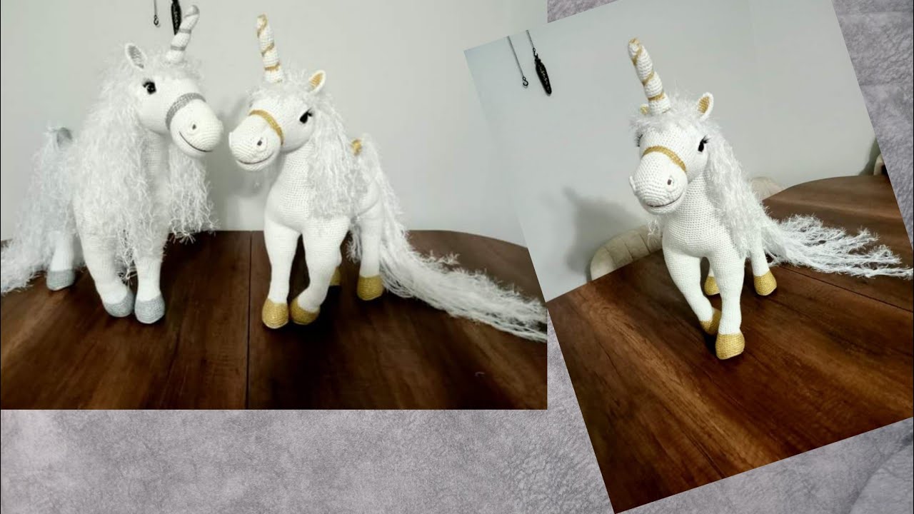 Amigurimi Unicorn At !! /45 cm/ Ön Bacak Yapımı (1.Bölüm)#unicorn #amigurumi#keşfet