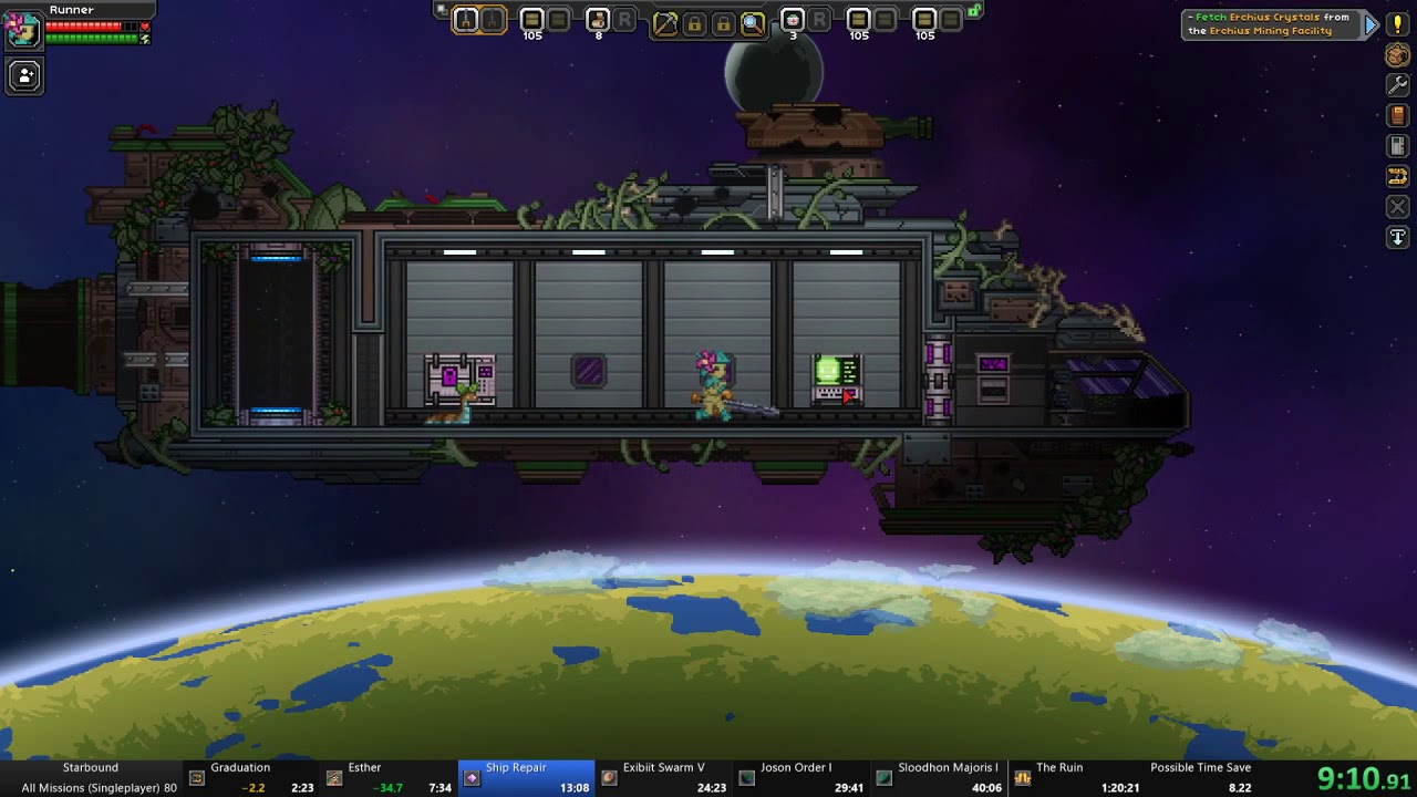 Starbound Speedrun FWR 1:12:30