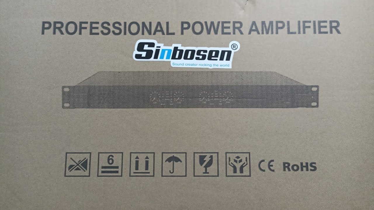 amplificador sinbosen k4-450 2800 watts