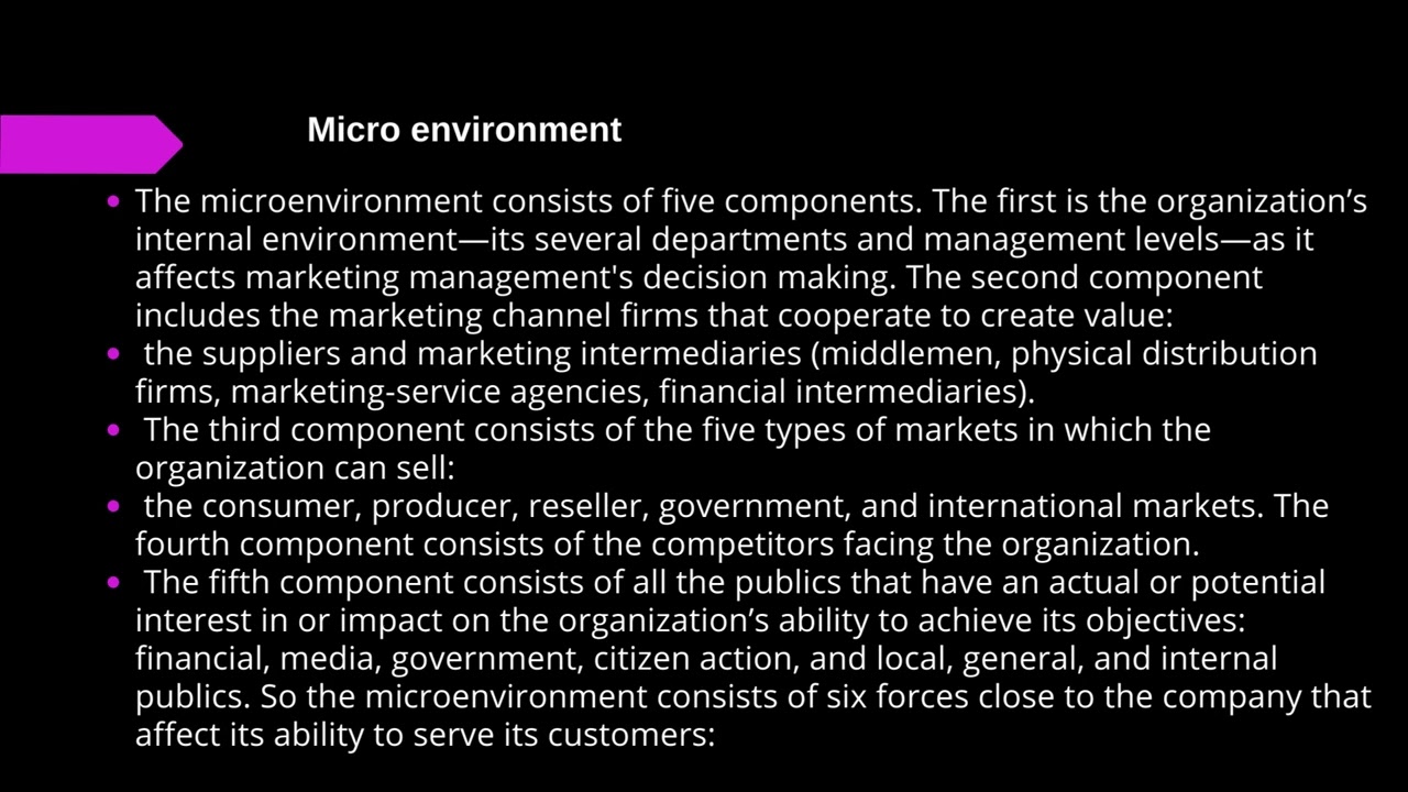 The Company&rsquo;s Microenvironment