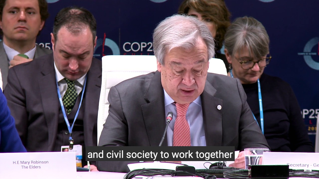 COP25 UN Secretary-General
