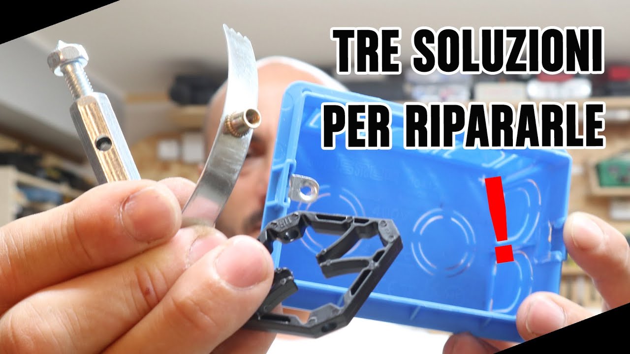 3 soluzioni pronte per riparare le piccole scatole elettriche da incasso